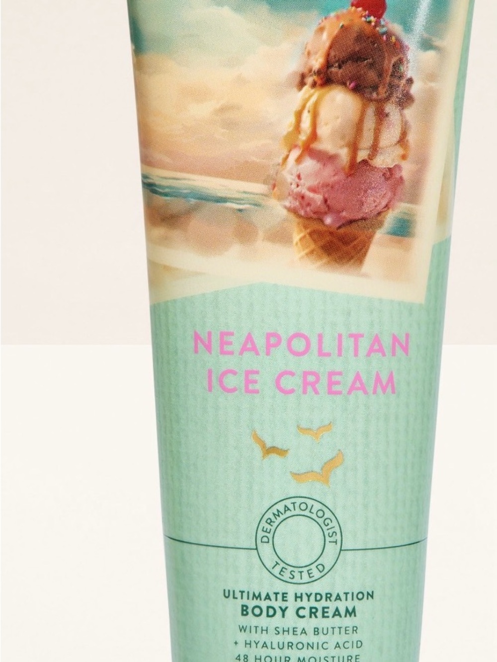 Bath & Body Works Neapolitan Ice Cream Body Cream - Mint Green & Pink